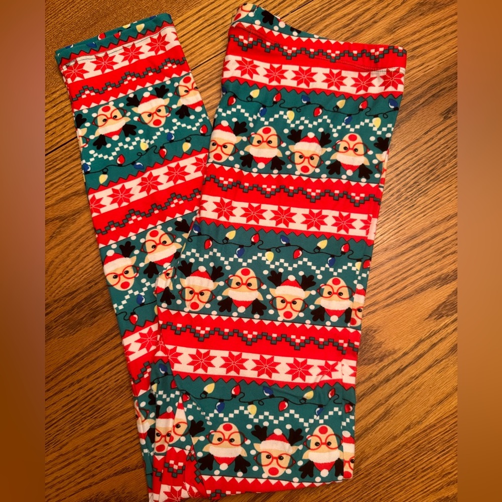 Ugly Christmas Sweater Reindeer Hipster Leggings